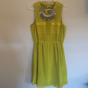 Chic Lime Green Sleeveless Dress